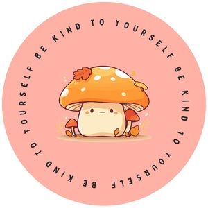 Mushroom sticker